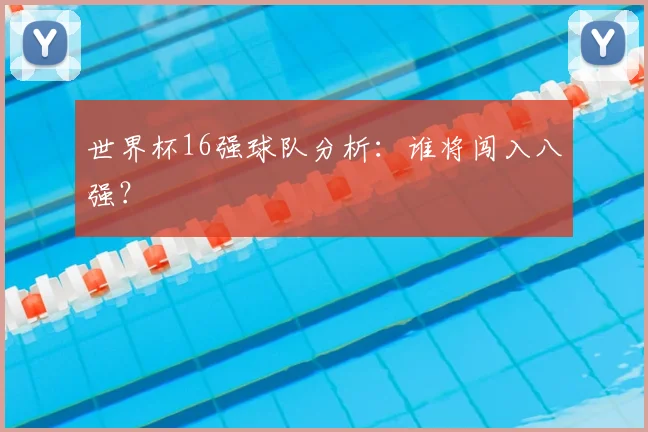 世界杯16强球队分析:谁将闯入八强?